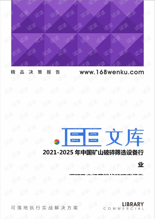2021 2025年中国矿山破碎筛选设备行业调研及市场营销战略研究报告.pdf